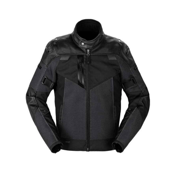 SPIDI VENT PRO YAZLIK FİLE DERİ CEKET SİYAH