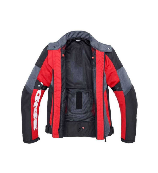 SPIDI TEK NET YAZLIK FİLE TEKSTİL CEKET KIRMIZI