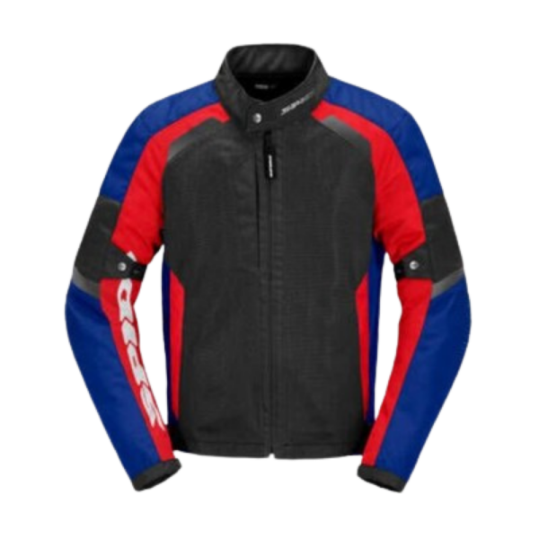 SPIDI TEK NET YAZLIK FİLE TEKSTİL CEKET MAVİ KIRMIZI