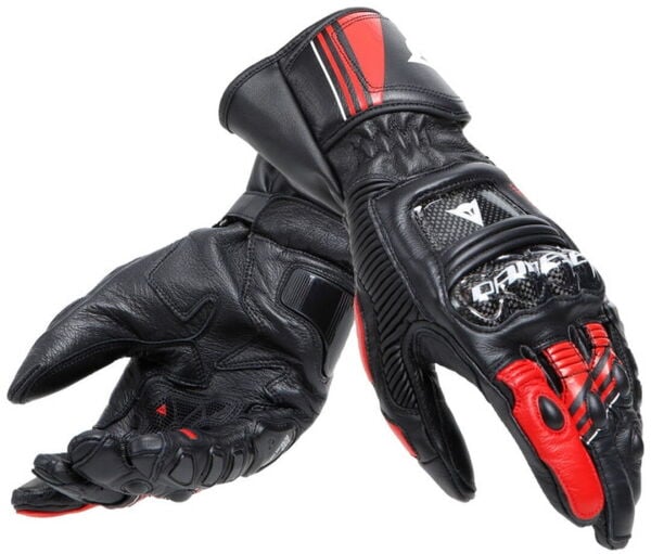 DAINESE DRUID 4 BLACK LAVA RED WHITE DERI ELDIVEN