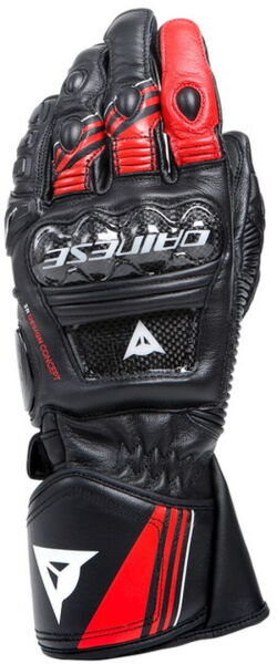 DAINESE DRUID 4 BLACK LAVA RED WHITE DERI ELDIVEN