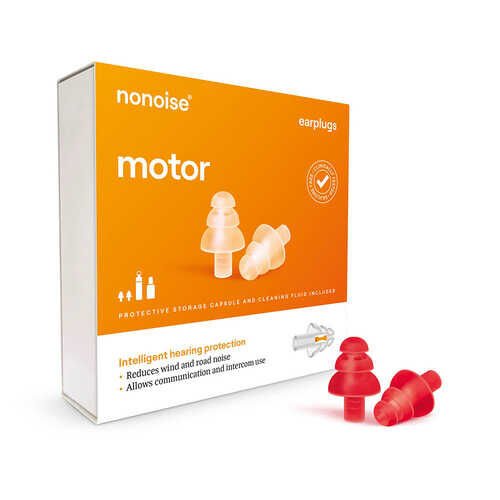 NONOISE MOTO KULAK TIKACI KIRMIZI